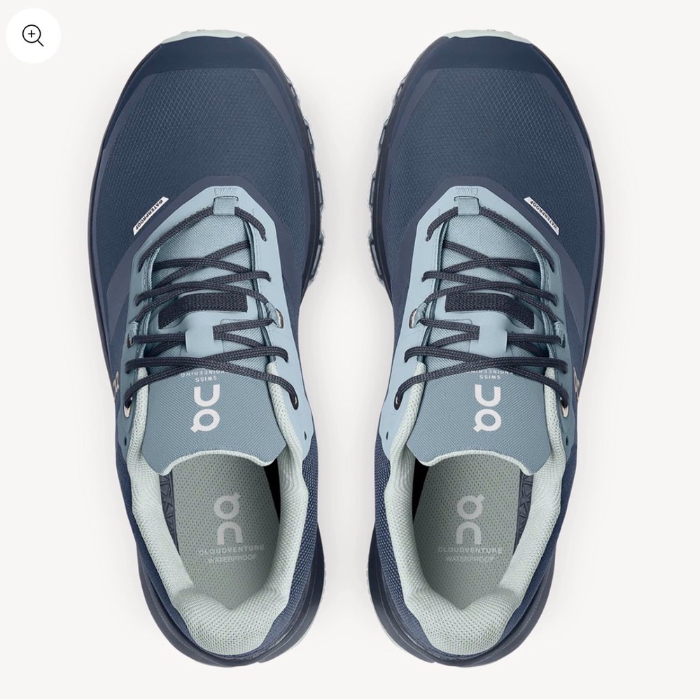 On Running Cloudventure Waterproof Men’s Trail Running Shoes in denim/midnight - Picture 2 of 15